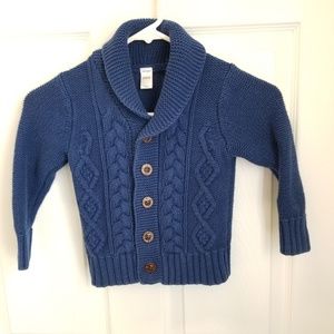 Old Navy button down dark blue sweater size 3T
